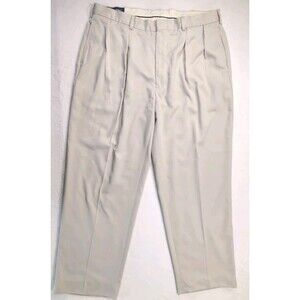 Polo Ralph Lauren Pants Mens 36x30 Beige Khakis Polo Golf Sport Pleated